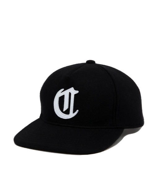 COOTIE PRODUCTIONS（クーティープロダクションズ）の「Wool Melton 5 Panel Cap（キャップ・メンズ・ブラック×ブラック/ブラック×ホワイト・FREE）」の3枚目の写真