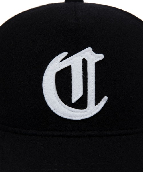 COOTIE PRODUCTIONS（クーティープロダクションズ）の「Wool Melton 5 Panel Cap（キャップ・メンズ・ブラック×ブラック/ブラック×ホワイト・FREE）」の5枚目の写真