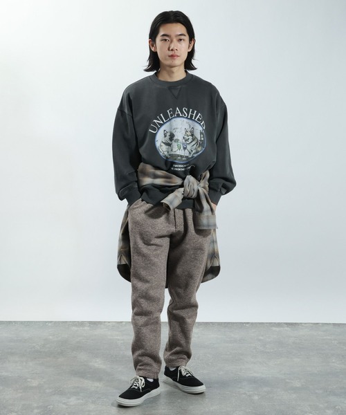 BAYFLOW（ベイフロー）の「［軽くて暖かい］ニットフリースパンツ（その他パンツ・メンズ・チャコール/ネイビー/グレー・MEDIUM/LARGE）」の4枚目の写真