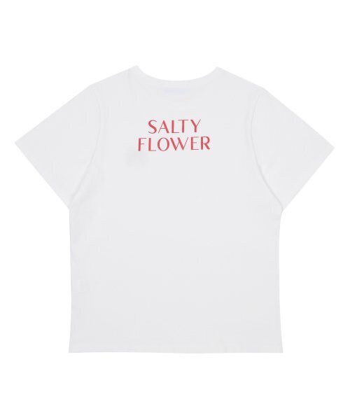 SALTY FLOWER(ソルティフラワー)の「レッドリボン刺繍シグネチャー半袖ホワイト(Tシャツ/カットソー・レディース・その他・FREE)」の2枚目の写真