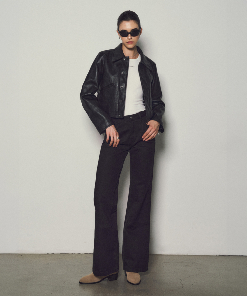 CITTA(シータ)の「ダブルニーブーツカットワークパンツ_CTB529(ブラック)(その他パンツ・レディース・ブラック・SMALL/MEDIUM/LARGE)」の2枚目の写真