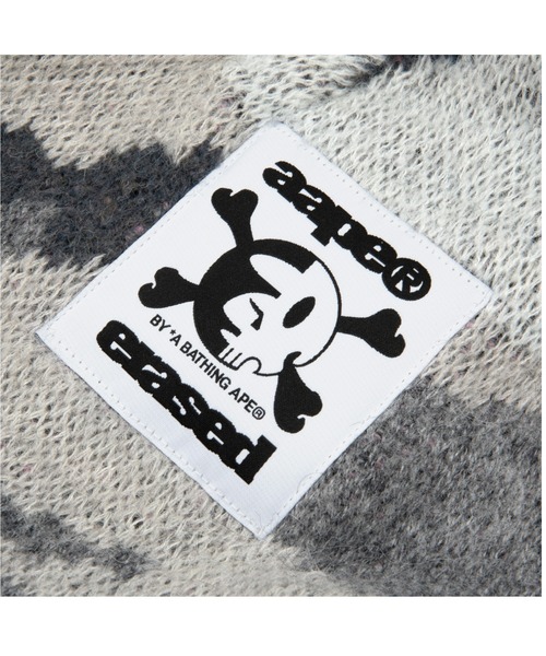 AAPE BY A BATHING APE（エーエイプバイアベイシングエイプ）の「AAPE X ERASED KNITTED HAT（ニットキャップ/ビーニー・メンズ・ホワイト系その他・FREE）」の3枚目の写真