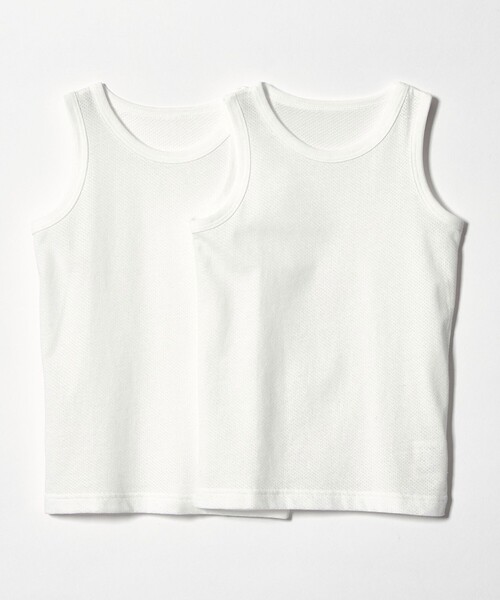 green label relaxing（グリーンレーベルリラクシング）の「＜Combi mini＞タンクトップ 2枚セット / キッズ  110cm-130cm（タンクトップ・キッズ・オフホワイト・130cm/120cm/110cm）」の10枚目の写真