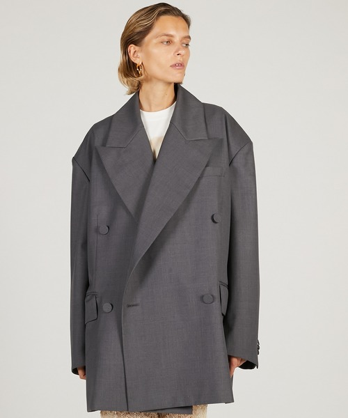 PRANK PROJECT（プランクプロジェクト）の「【2026Spring Pre-Order】オーバーフォルムジャケット / Oversized Jacket（テーラードジャケット・レディース・グレー/ブラック/マルチ・FREE）」の2枚目の写真