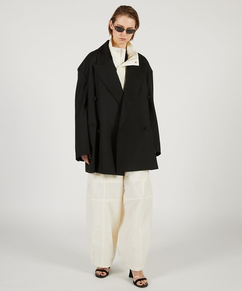 PRANK PROJECT（プランクプロジェクト）の「【2026Spring Pre-Order】オーバーフォルムジャケット / Oversized Jacket（テーラードジャケット・レディース・グレー/ブラック/マルチ・FREE）」の4枚目の写真