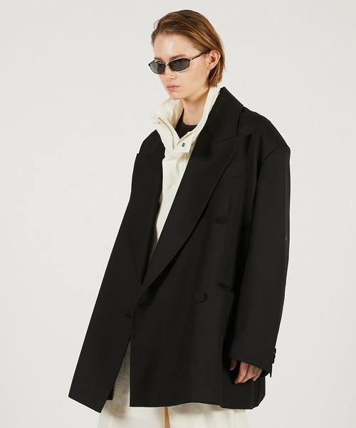 PRANK PROJECT（プランクプロジェクト）の「【2026Spring Pre-Order】オーバーフォルムジャケット / Oversized Jacket（テーラードジャケット・レディース・グレー/ブラック/マルチ・FREE）」の8枚目の写真