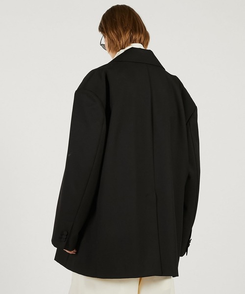 PRANK PROJECT（プランクプロジェクト）の「【2026Spring Pre-Order】オーバーフォルムジャケット / Oversized Jacket（テーラードジャケット・レディース・グレー/ブラック/マルチ・FREE）」の9枚目の写真