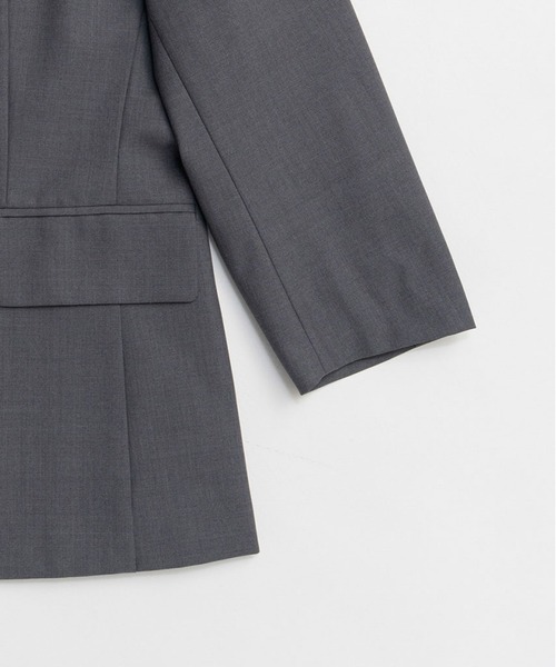 PRANK PROJECT（プランクプロジェクト）の「【2026Spring Pre-Order】オーバーフォルムジャケット / Oversized Jacket（テーラードジャケット・レディース・グレー/ブラック/マルチ・FREE）」の21枚目の写真