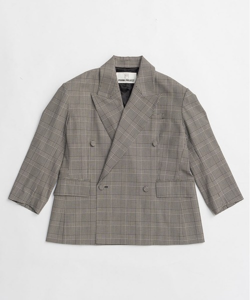 PRANK PROJECT（プランクプロジェクト）の「【2026Spring Pre-Order】オーバーフォルムジャケット / Oversized Jacket（テーラードジャケット・レディース・グレー/ブラック/マルチ・FREE）」の14枚目の写真