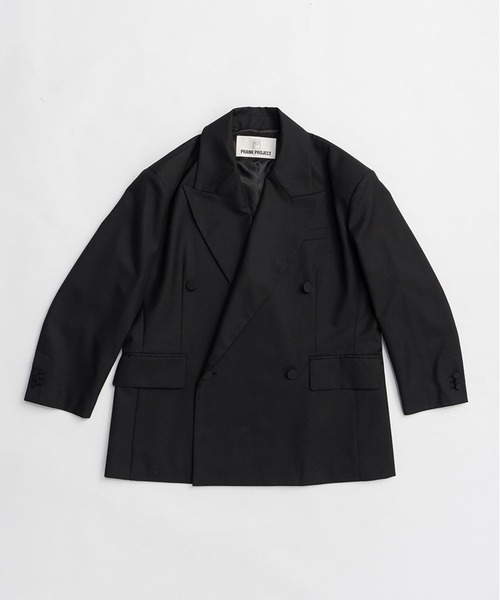 PRANK PROJECT（プランクプロジェクト）の「【2026Spring Pre-Order】オーバーフォルムジャケット / Oversized Jacket（テーラードジャケット・レディース・グレー/ブラック/マルチ・FREE）」の15枚目の写真