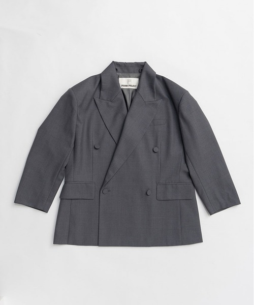 PRANK PROJECT（プランクプロジェクト）の「【2026Spring Pre-Order】オーバーフォルムジャケット / Oversized Jacket（テーラードジャケット・レディース・グレー/ブラック/マルチ・FREE）」の16枚目の写真