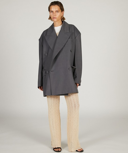 PRANK PROJECT（プランクプロジェクト）の「【2026Spring Pre-Order】オーバーフォルムジャケット / Oversized Jacket（テーラードジャケット・レディース・グレー/ブラック/マルチ・FREE）」の5枚目の写真