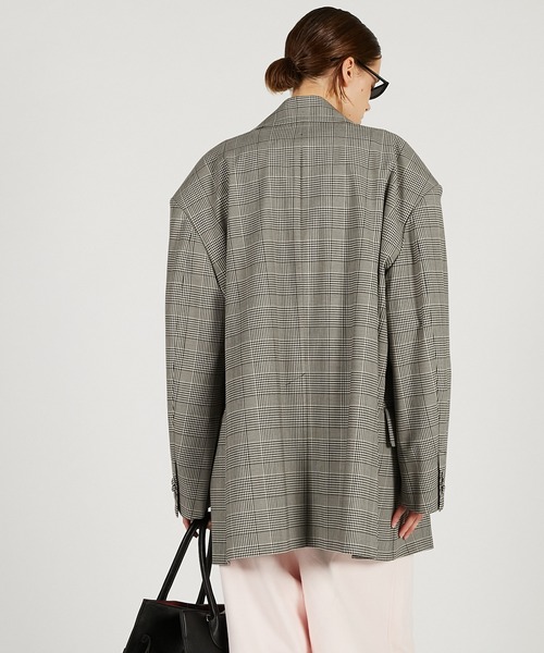 PRANK PROJECT（プランクプロジェクト）の「【2026Spring Pre-Order】オーバーフォルムジャケット / Oversized Jacket（テーラードジャケット・レディース・グレー/ブラック/マルチ・FREE）」の12枚目の写真