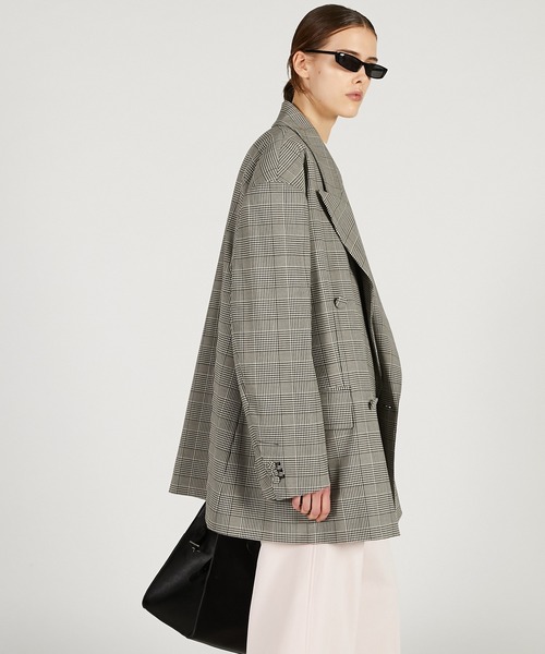 PRANK PROJECT（プランクプロジェクト）の「【2026Spring Pre-Order】オーバーフォルムジャケット / Oversized Jacket（テーラードジャケット・レディース・グレー/ブラック/マルチ・FREE）」の13枚目の写真