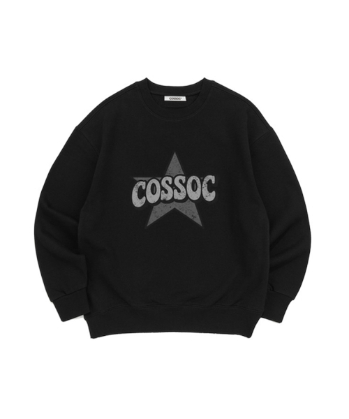COSO（コソ）の「カラフルスターコソスウェットマンツーマン（ライトグレー）（スウェット・レディース・ライトグレー・MEDIUM/LARGE）」の5枚目の写真