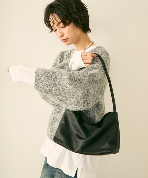 uchi.(ウチ)の「フェイクレザー ワンハンドルバッグ(ショルダーバッグ・レディース・グレー/ブラック/ブラウン・FREE)」の12枚目の写真