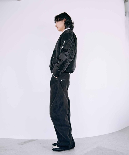 CONZ（コンズ）の「BASICKS×DUCK DOUBLE KNEE CURVED LEG PANTS（その他パンツ・メンズ・ブラック/ベージュ・3/1/2）」の18枚目の写真