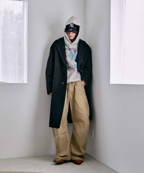 CONZ（コンズ）の「BASICKS×DUCK DOUBLE KNEE CURVED LEG PANTS（その他パンツ・メンズ・ブラック/ベージュ・3/1/2）」の5枚目の写真