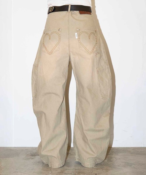 パンツ CONZ DUCK DOUBLE KNEE CURVED LEG PANTS CAMO DUCK DOUBLE KNEE CURVED LEG PANTS(1 MULTI): CONZ: MENS｜CONZ