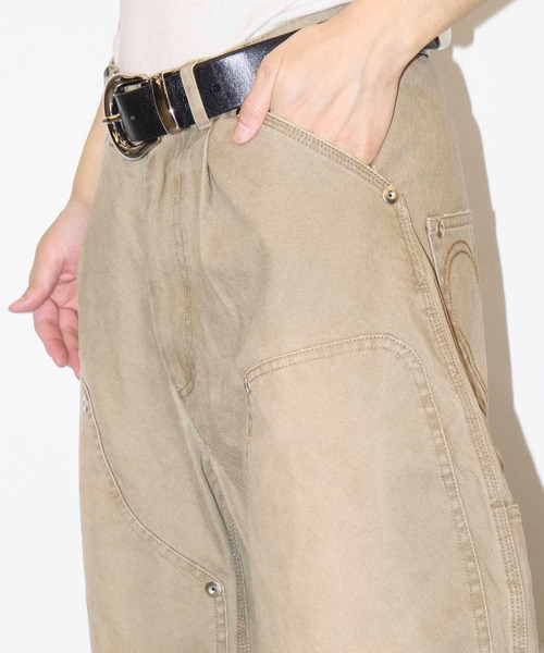 CONZ（コンズ）の「BASICKS×DUCK DOUBLE KNEE CURVED LEG PANTS（その他パンツ・メンズ・ブラック/ベージュ・3/1/2）」の11枚目の写真