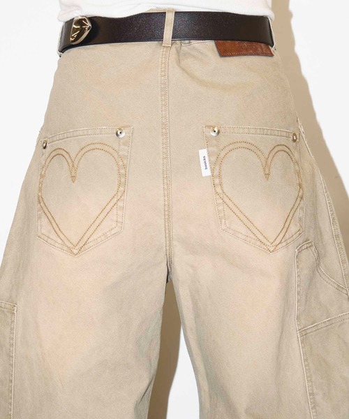 CONZ（コンズ）の「BASICKS×DUCK DOUBLE KNEE CURVED LEG PANTS（その他パンツ・メンズ・ブラック/ベージュ・3/1/2）」の12枚目の写真