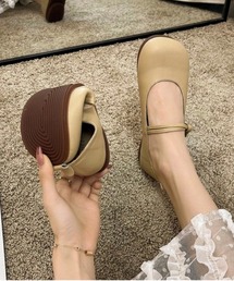 BACKYARD FAMILY（バックヤードファミリー）の「ベルトパンプス ローヒール 幅広め（パンプス）」