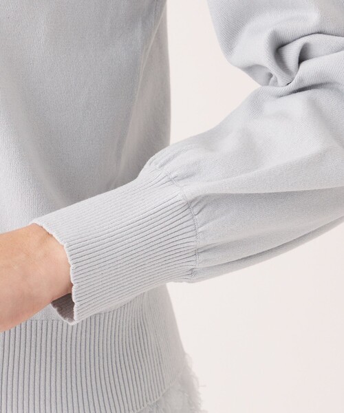 TO BE CHIC（トゥー ビー シック）の「ニットコサージュ プルオーバー（ニット/セーター・レディース・ブラック/ベージュ/グレー系その他・40）」の11枚目の写真