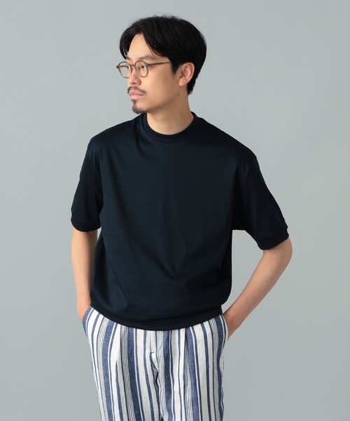 BRILLA per il gusto（ブリッラペルイルグースト）の「アメリカンシーアイランドコットン クルーネック カットソー（Tシャツ/カットソー・メンズ・ブラウン系その他2/ネイビー/ブラック/ホワイト・M/L/XL/S）」の21枚目の写真