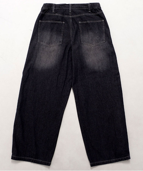 SILVER BULLET(シルバーバレット)の「『SILVER BULLET SELECT AP/シルバーバレットセレクト』ZIP TRICK バギーデニムパンツ(デニムパンツ・メンズ・ネイビー系/ブラック系2/ブラック・L/M)」の7枚目の写真