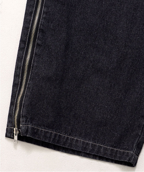 SILVER BULLET(シルバーバレット)の「『SILVER BULLET SELECT AP/シルバーバレットセレクト』ZIP TRICK バギーデニムパンツ(デニムパンツ・メンズ・ネイビー系/ブラック系2/ブラック・L/M)」の11枚目の写真