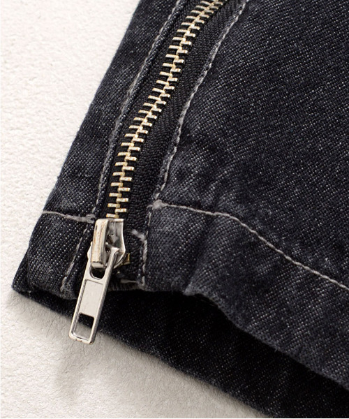 SILVER BULLET(シルバーバレット)の「『SILVER BULLET SELECT AP/シルバーバレットセレクト』ZIP TRICK バギーデニムパンツ(デニムパンツ・メンズ・ネイビー系/ブラック系2/ブラック・L/M)」の12枚目の写真