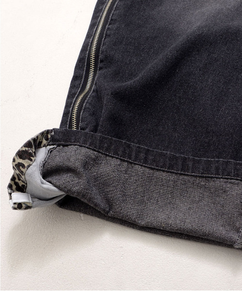SILVER BULLET(シルバーバレット)の「『SILVER BULLET SELECT AP/シルバーバレットセレクト』ZIP TRICK バギーデニムパンツ(デニムパンツ・メンズ・ネイビー系/ブラック系2/ブラック・L/M)」の13枚目の写真