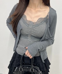 PHILLY | 《カップイン》ボタンデザインキャミソール(キャミソール)