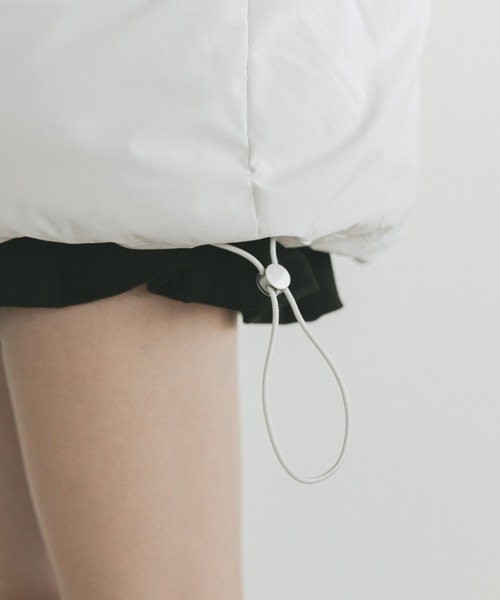 VANNIE U(ヴァニーユー)の「ファーフード中綿コート/取り外し可能(ダウンジャケット/コート・レディース・ピンク/ホワイト・FREE)」の14枚目の写真