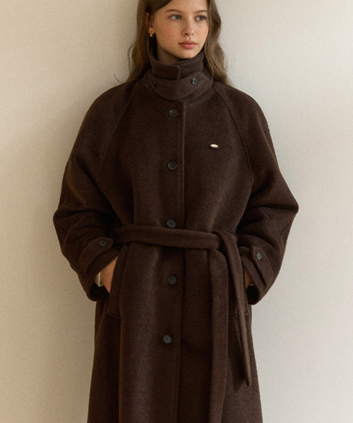 OURHOPE（アワーホープ）の「ブラシドヘアリーウールバルマカンコート - ブラウン（その他アウター・レディース・ブラウン・1(S)/2(M)）」の5枚目の写真