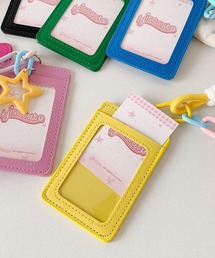 VIBGYOR（ヴィブジョー）の「oshipic/推し活 ストラップ スターチャーム付き ID カードホルダー トレカ カードケース S0024（カードケース）」