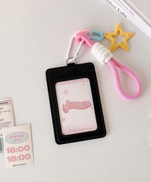 VIBGYOR（ヴィブジョー）の「oshipic/推し活 ストラップ スターチャーム付き ID カードホルダー トレカ カードケース S0024（カードケース）」
