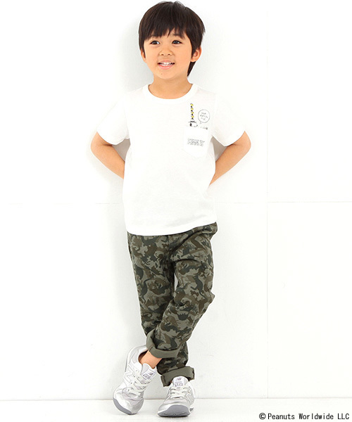 B:MING by BEAMS（ビーミングバイビームス）の「ビーミング by ビームス / Peanuts ポケットＴシャツ 16SS（Tシャツ/カットソー・キッズ・サックスブルー/ホワイト・130/80/140/90/150/110/100/120）」の7枚目の写真