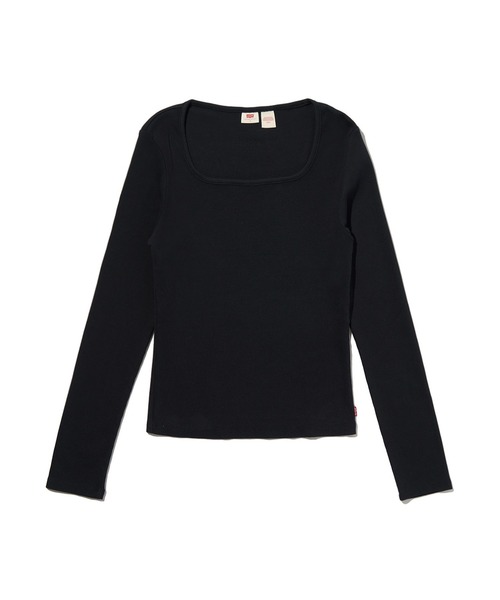 Levi's（リーバイス）の「Levi's/リーバイス エッセンシャル スクエアネック ロングスリーブ Tシャツ（Tシャツ/カットソー・レディース・ブラック・M/S/XS）」の7枚目の写真