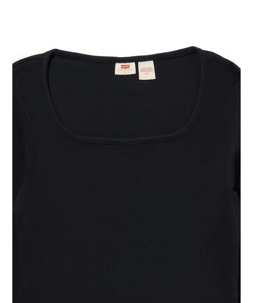Levi's（リーバイス）の「Levi's/リーバイス エッセンシャル スクエアネック ロングスリーブ Tシャツ（Tシャツ/カットソー・レディース・ブラック・M/S/XS）」の9枚目の写真