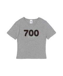 700 キュートドット半袖Tシャツ(メランジ)