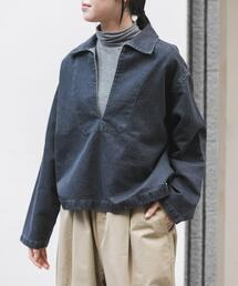 FORK&SPOON | FORK&SPOON　ペーパーデニムスキッパーシャツ(シャツ/ブラウス)