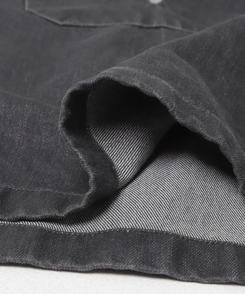 FORK&SPOON（フォークアンドスプーン）の「FORK&SPOON　ペーパーデニムスキッパーシャツ（Tシャツ/カットソー・レディース・ブルー/ブラック・1）」の21枚目の写真