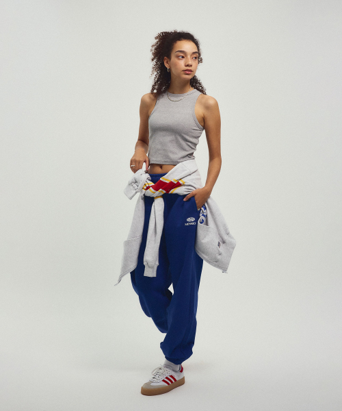 MENASOO(ミナス)の「Round Neck Running Zipup Cardigan_White Melange(カーディガン/ボレロ・レディース・ホワイト・F)」の5枚目の写真