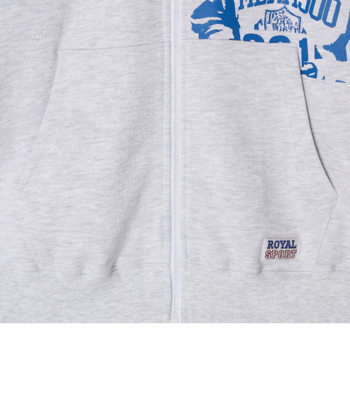 MENASOO(ミナス)の「Round Neck Running Zipup Cardigan_White Melange(カーディガン/ボレロ・レディース・ホワイト・F)」の13枚目の写真