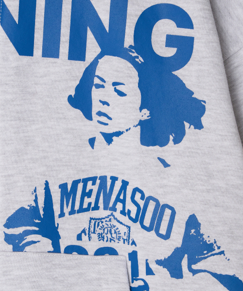 MENASOO(ミナス)の「Round Neck Running Zipup Cardigan_White Melange(カーディガン/ボレロ・レディース・ホワイト・F)」の15枚目の写真