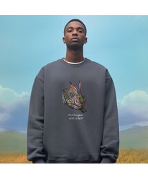 OHP（ワンハンドレッドパーセント）の「OHP x DK.JOON デューラーのウサギ no.2 裏起毛スウェット（スウェット）」