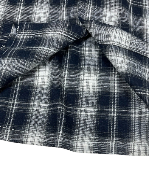 SK8ER ROCK(スケーターロック)の「Cross Cut-Off Tartan Check Hoodie Shirt ((Navy))(シャツ/ブラウス・メンズ・その他・ONE SIZE)」の8枚目の写真