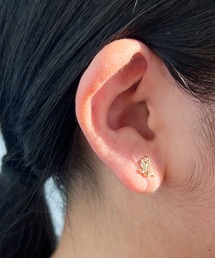 gargle（ガーグル）の「gargle ガーグル：HARU:ME シリーズ　ハルミー10　ヤモリ　シールピアス　イヤリング(貼るピアス)（イヤリング）」