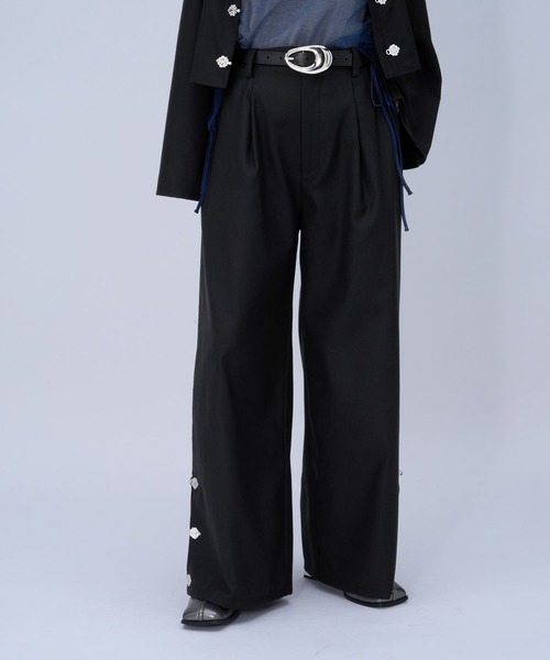 HARE（ハレ）の「チャイナカナグワイドパンツ(HARE)（その他パンツ・レディース・ブラック/ボルドー・FREE）」の13枚目の写真